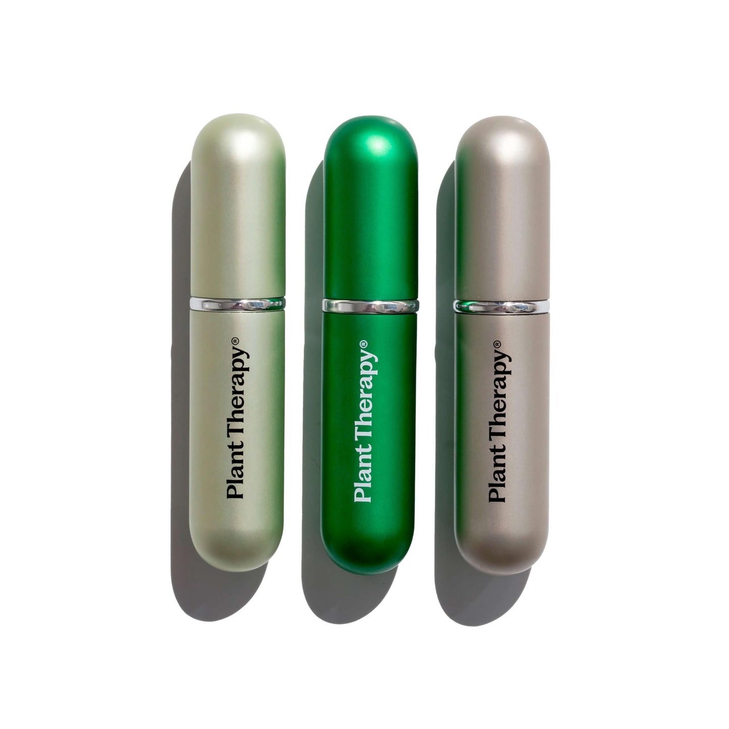 Plant Therapy Aromatherapy Nasal Inhaler 3-Pack – Portable Aluminum & Glass Inhalers