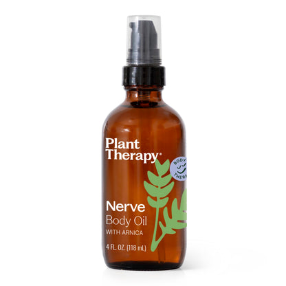 Plant Therapy Nerve Body Oil with Arnica 4 oz – Supports Discomfort & Tenderness