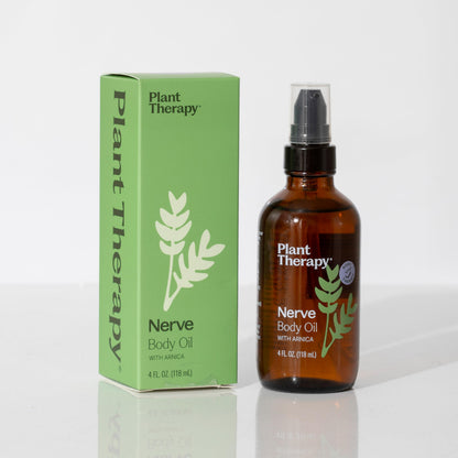 Plant Therapy Nerve Body Oil with Arnica 4 oz – Supports Discomfort & Tenderness