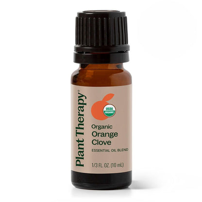 Plant Therapy Organic Orange Clove Oil Blend 10 mL – Energizing Citrus Spice