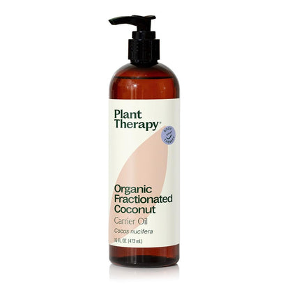 Plant Therapy Organic Fractionated Coconut Oil – 16 oz, 100% Pure, USDA Organic