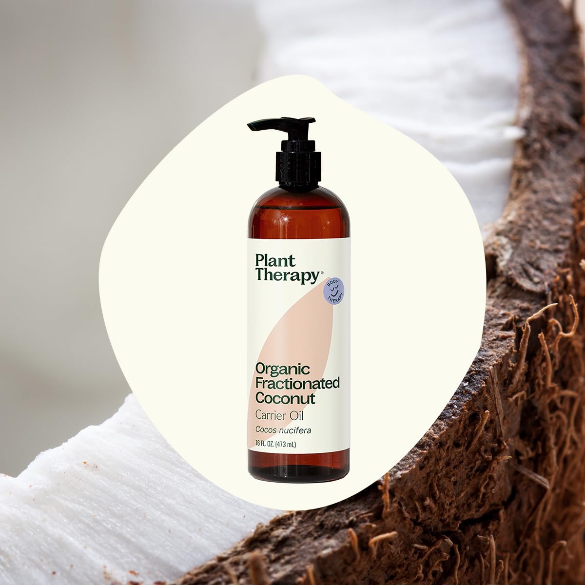 Plant Therapy Organic Fractionated Coconut Oil – 16 oz, 100% Pure, USDA Organic