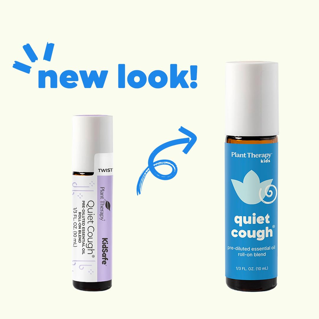 Plant Therapy Quiet Cough KidSafe Roll-On 10 mL – Pre-Diluted Essential Oil