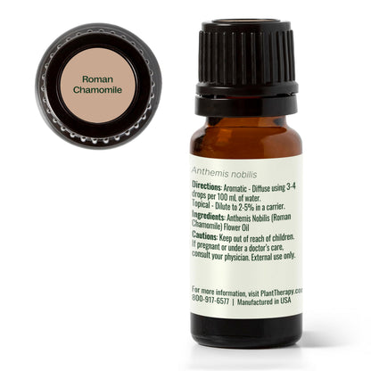 Plant Therapy Roman Chamomile Essential Oil 10 mL – 100% Pure, Undiluted, Therapeutic Grade