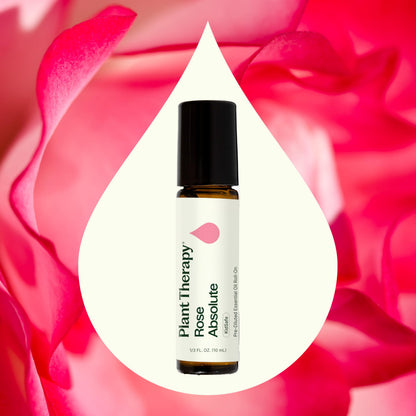 Plant Therapy Rose Absolute Roll-On 10 mL – 100% Pure Essential Oil Perfume