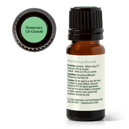 Plant Therapy Rosemary Essential Oil for Hair Growth – 100% Pure, Therapeutic Grade, 10 mL