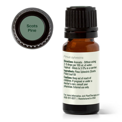 Plant Therapy Scots Pine Essential Oil 10 mL (1/3 oz) - 100% Pure, Undiluted, Therapeutic Grade