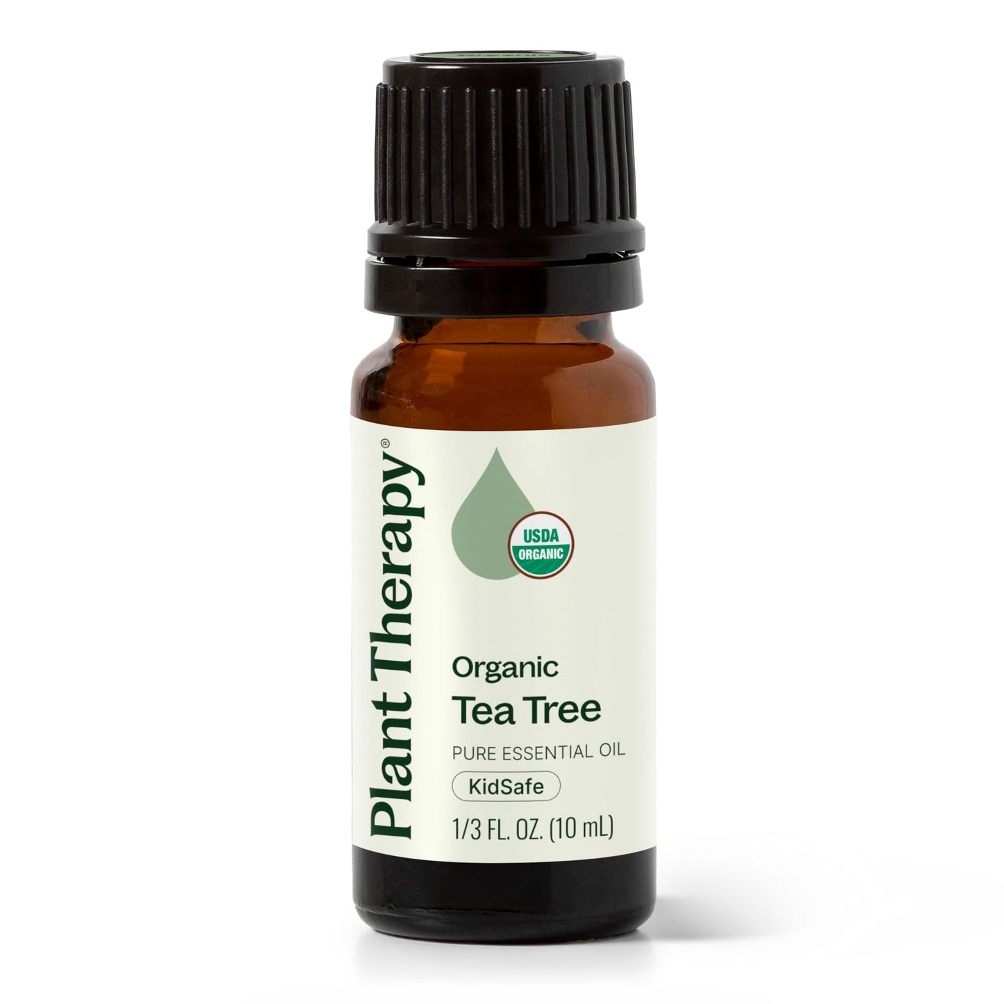Plant Therapy Tea Tree Oil 100% Pure Organic (Melaleuca) - USDA Certified, 10 mL