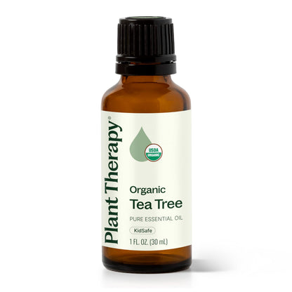 Plant Therapy Tea Tree Oil – 100% Pure, USDA Certified Organic Melaleuca (30 mL)