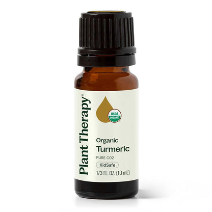 Plant Therapy USDA Certified Organic Turmeric CO2 Essential Oil 10 mL (1/3 oz) - 100% Pure, Undiluted, Therapeutic Grade