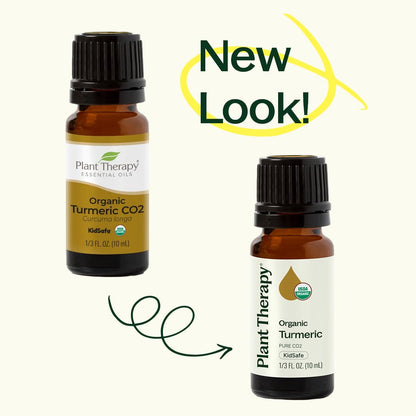 Plant Therapy USDA Certified Organic Turmeric CO2 Essential Oil 10 mL (1/3 oz) - 100% Pure, Undiluted, Therapeutic Grade