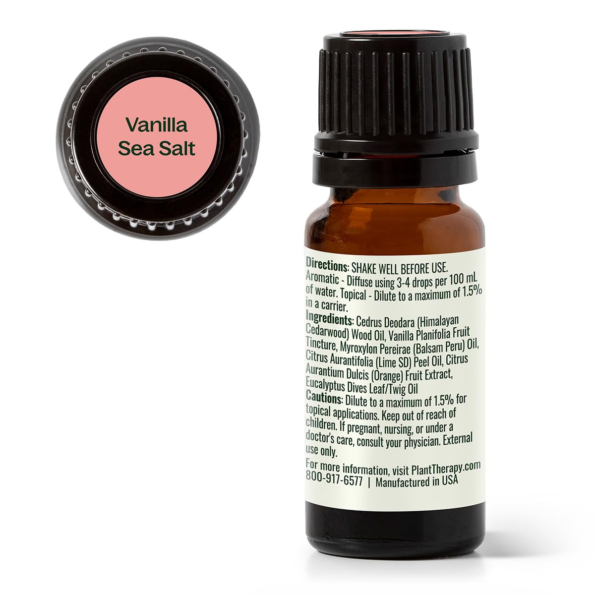 Plant Therapy Vanilla Sea Salt Essential Oil Blend - 10 mL, 100% Pure