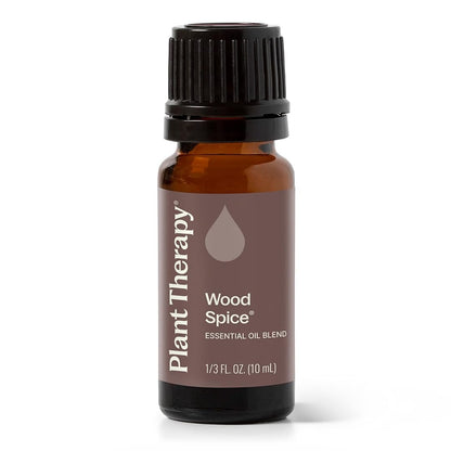 Plant Therapy Wood Spice Essential Oil Blend 10 mL – 100% Pure, Undiluted, Therapeutic Grade