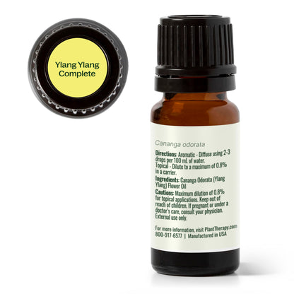 Plant Therapy Ylang Ylang Complete Essential Oil – 100% Pure, Undiluted, Therapeutic Grade, 10 mL