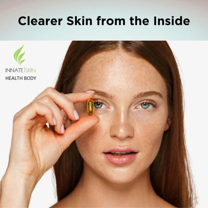 Clear Skin Acne Vitamins Capsules | Complexion Supplements 60 Count (Pack of 2)