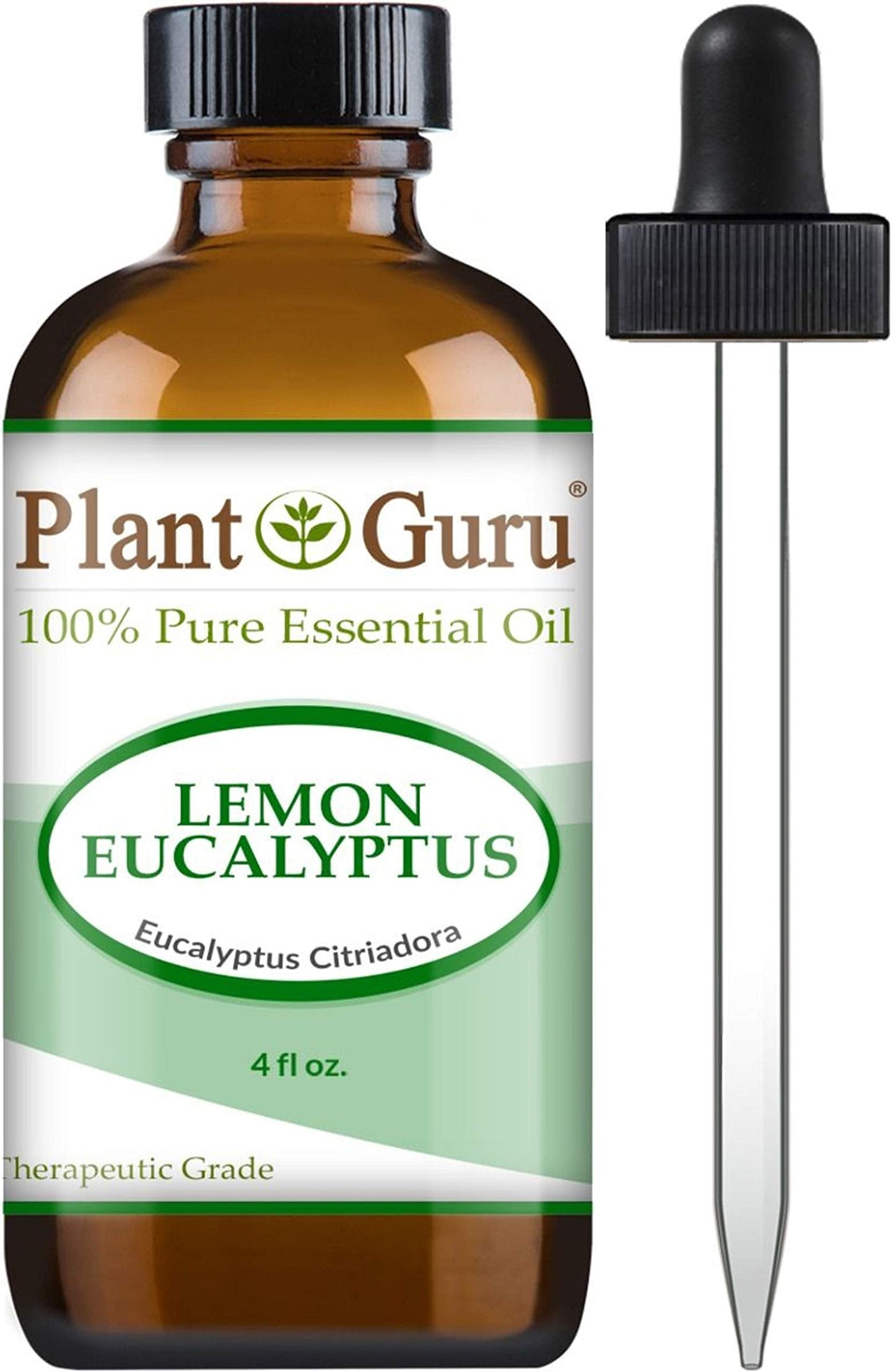 Plant Guru Lemon Eucalyptus Essential Oil 4 oz – Undiluted, Therapeutic Grade