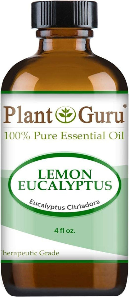 Plant Guru Lemon Eucalyptus Essential Oil 4 oz – Undiluted, Therapeutic Grade