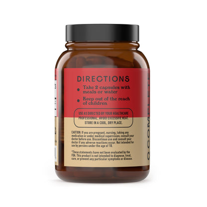 Complete Natural Products Organic Red Maca Root Capsules - 800mg Gelatinized, 2-Pack