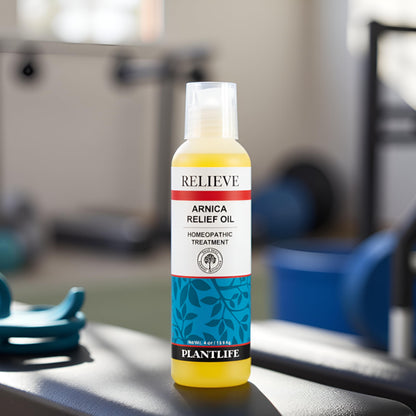 Plantlife Arnica Relieve Oil – Homeopathic Relief for Everyday Use, Made in California