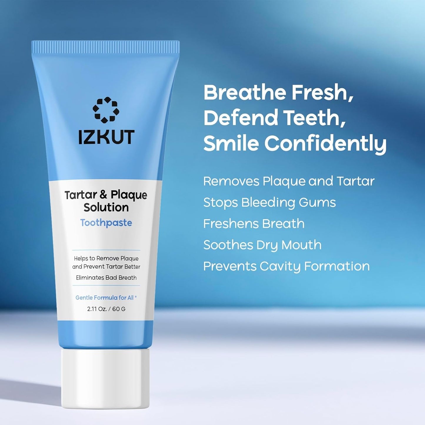 Plaque & Tartar Remover Toothpaste - Deep Clean & Mint Fresh Breath