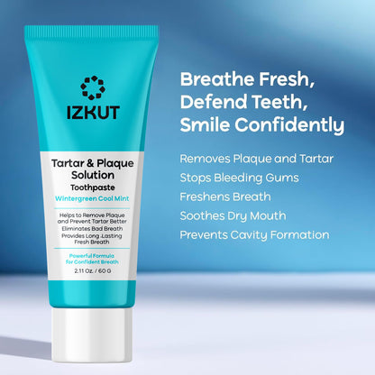 Plaque & Tartar Remover Toothpaste – Deep Clean, Tartar Control (Wintergreen)