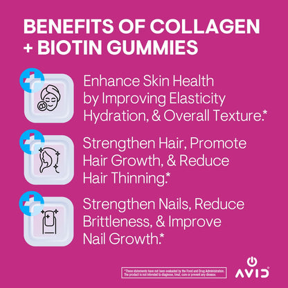 Playboy Beauty Boost Gummies – Collagen + Biotin for Hair, Skin & Nails (60 Gummies) Raspberry
