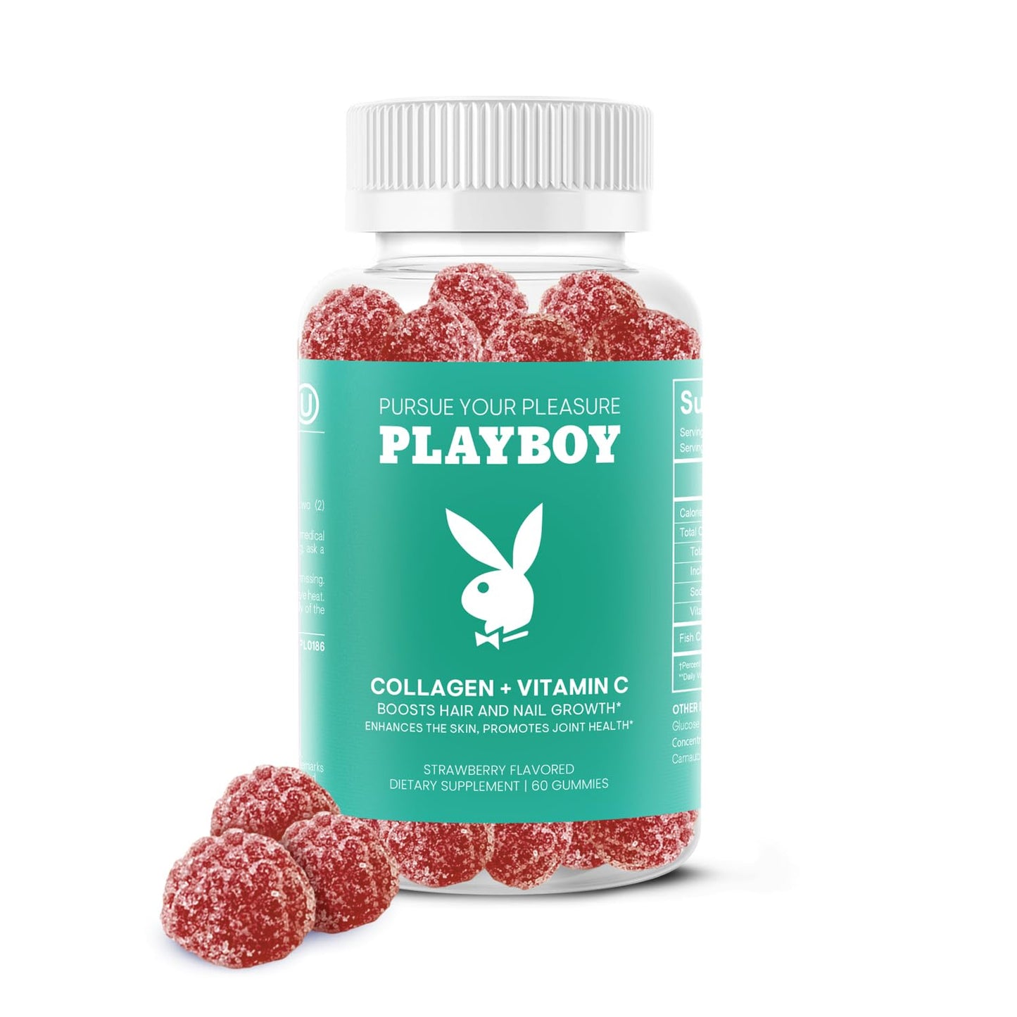 Playboy Collagen + Vitamin C Gummies – Hair, Skin, Nails & Joint Health (60 Gummies)