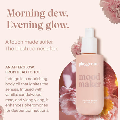 Playground Mood Maker: Pleasure-Enhancing Massage Oil with Adaptogens & Aphrodisiacs