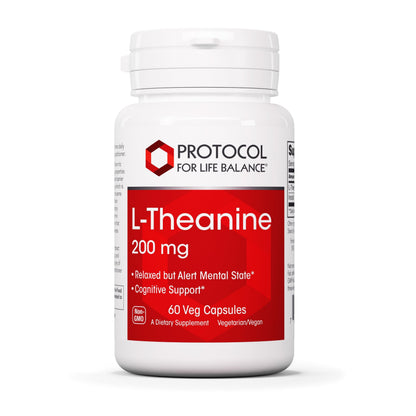 L-Theanine 200mg | Non-Drowsy Stress Relief | 60 Veg Caps