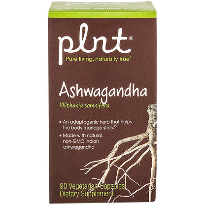 plnt Ashwagandha 380mg - 90 Veggie Capsules | Gluten Free, Non-GMO