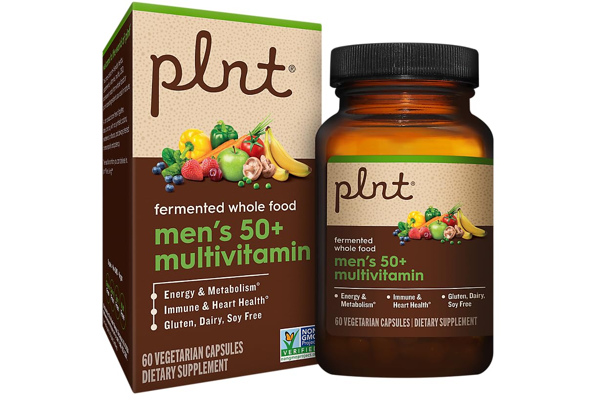 plnt Fermented Whole Food MenaTMs 50+ Multivitamin - 60 Veg Capsules