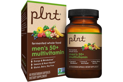 plnt Fermented Whole Food MenaTMs 50+ Multivitamin - 60 Veg Capsules