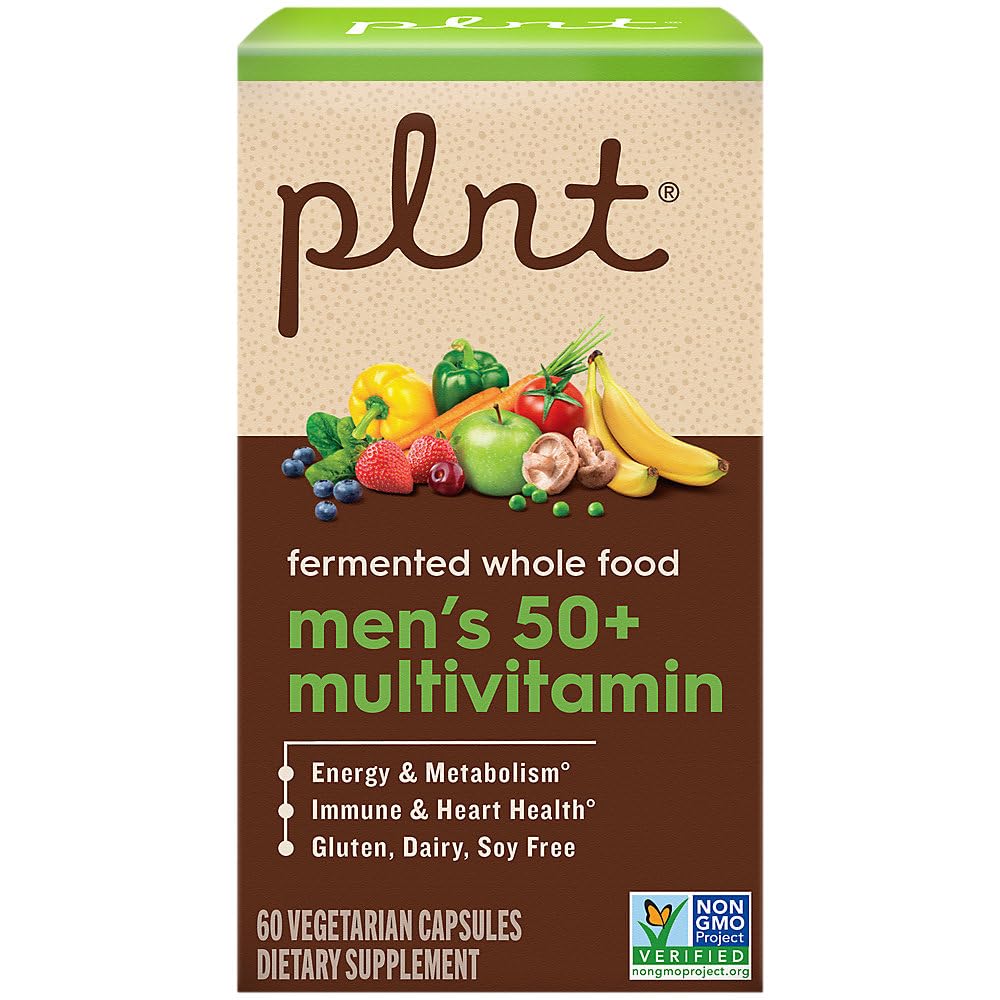 plnt Fermented Whole Food MenaTMs 50+ Multivitamin - 60 Veg Capsules