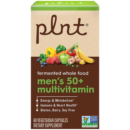 plnt Fermented Whole Food MenaTMs 50+ Multivitamin - 60 Veg Capsules
