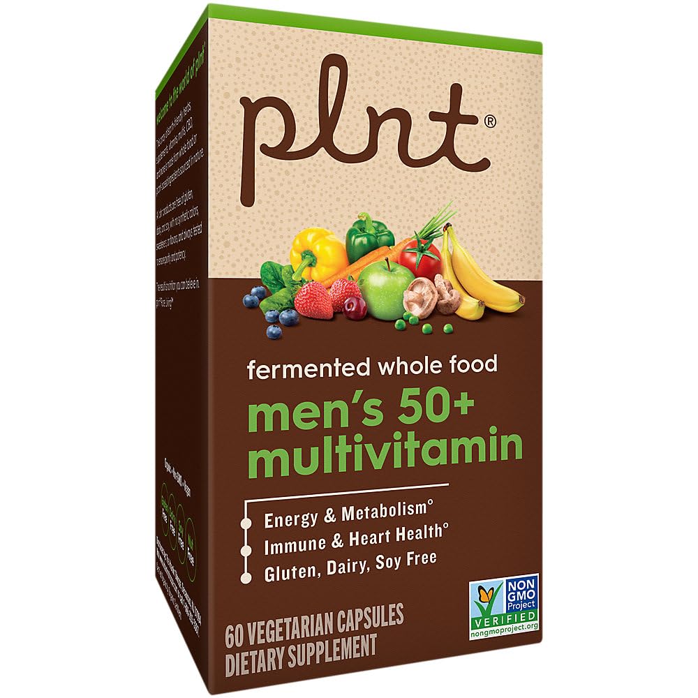 plnt Fermented Whole Food MenaTMs 50+ Multivitamin - 60 Veg Capsules