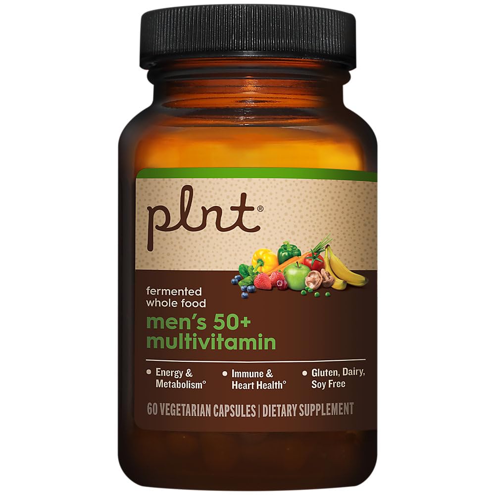 plnt Fermented Whole Food MenaTMs 50+ Multivitamin - 60 Veg Capsules