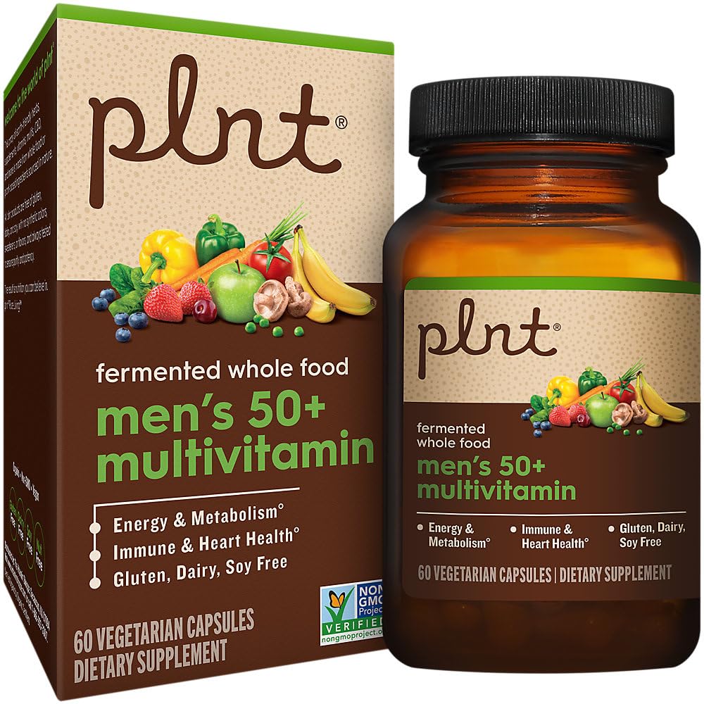 plnt Fermented Whole Food MenaTMs 50+ Multivitamin - 60 Veg Capsules