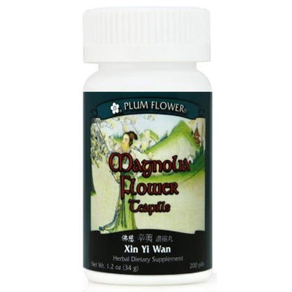 Plum Flower Magnolia Teapills (Xin Yi Wan) – 200 Pills Brand