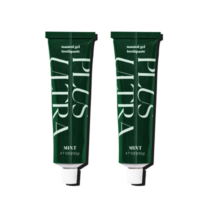 Plus Ultra Fluoride-Free Gel Toothpaste - Aluminum Tube, SLS Free, USA