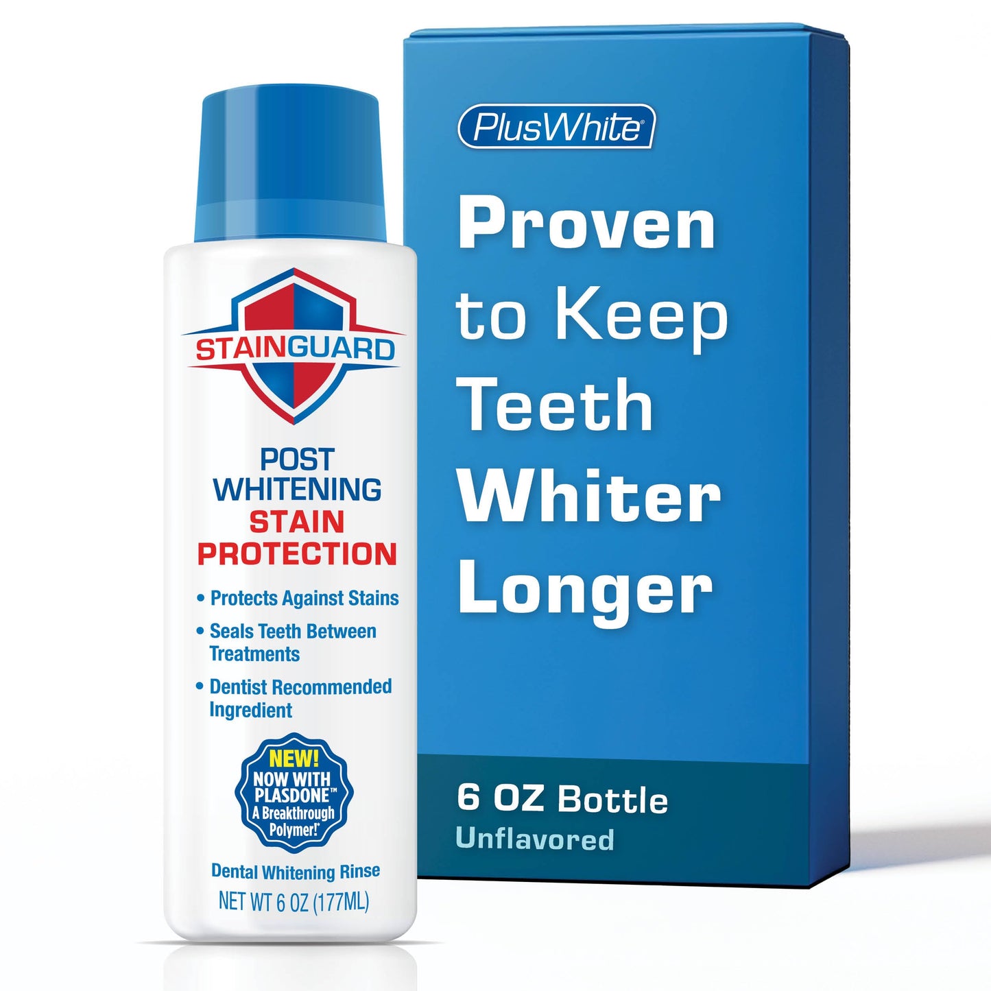 Plus White Post Whitening Stain Rinse 6 oz – Dentist Recommended Mouthwash