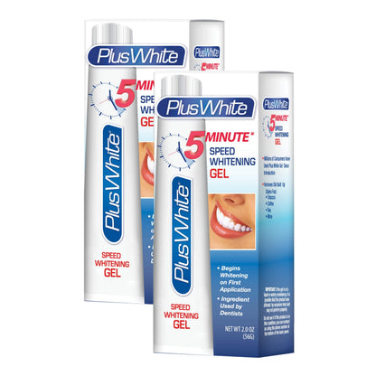Plus White Speed Whitening Gel - 5 Minute Teeth Whitening (2 oz, Pack of 2)