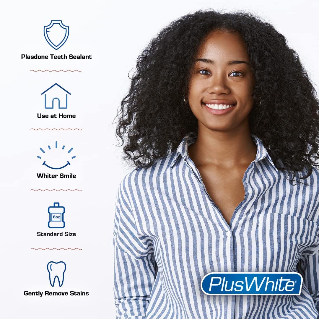 Plus White Post Whitening Stain Rinse 6 oz – Dentist Recommended Mouthwash