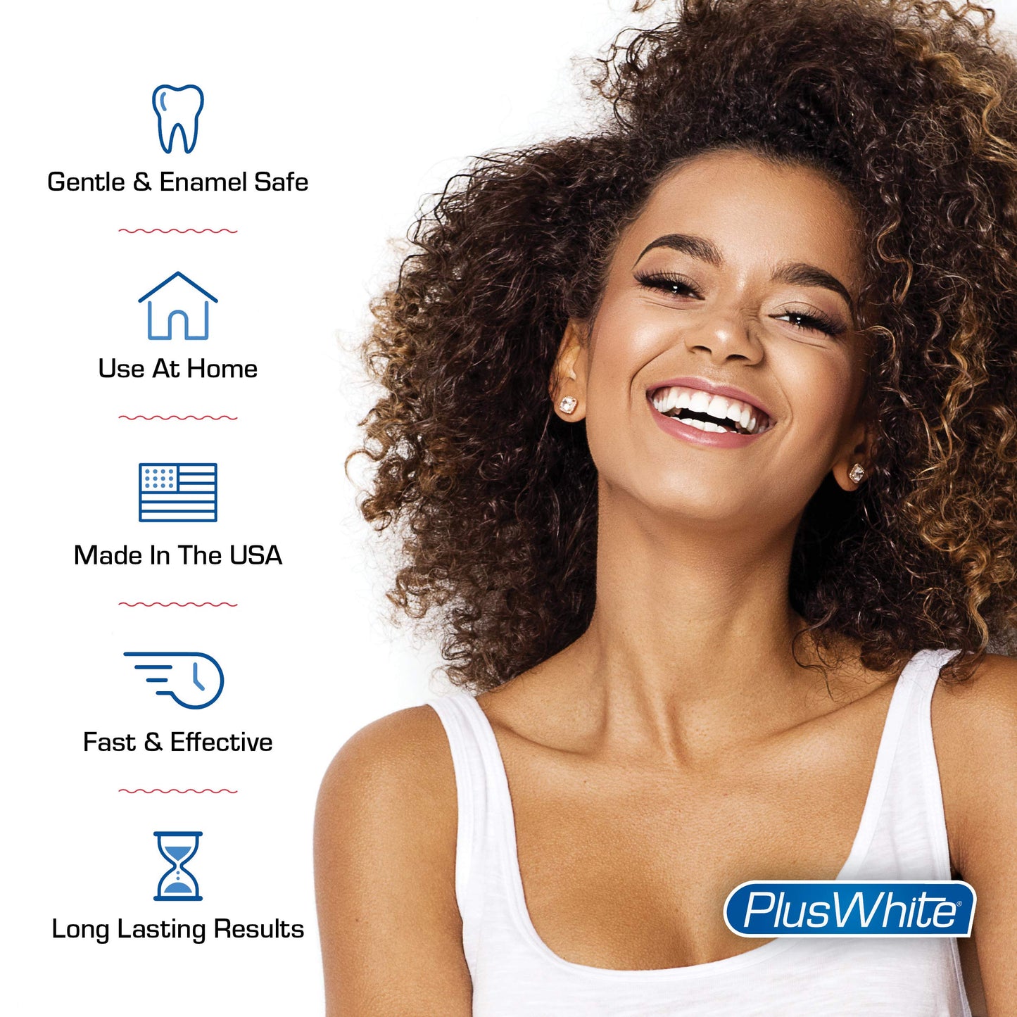 Plus White Whitening Kit - 5 Minute Speed Whitening Gel & Comfort Fit Mouth Tray - Professional Teeth Whitening Kit w/Dentist Approved Ingredient for Tooth Whitening (2 oz)