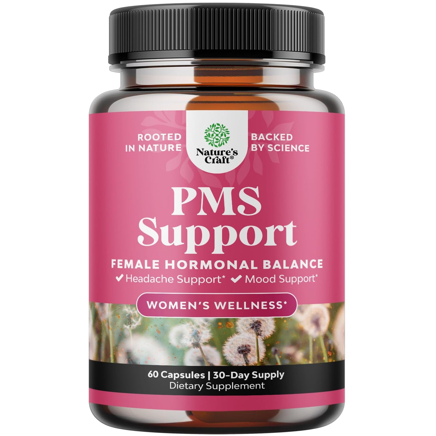 PMS Support for Women – Hormone Balance & Period Comfort (DIM, Chasteberry, Black Cohosh, Ashwagandha)