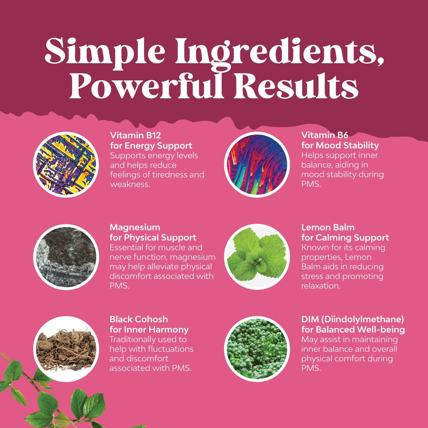 PMS Support for Women – Hormone Balance & Period Comfort (DIM, Chasteberry, Black Cohosh, Ashwagandha)