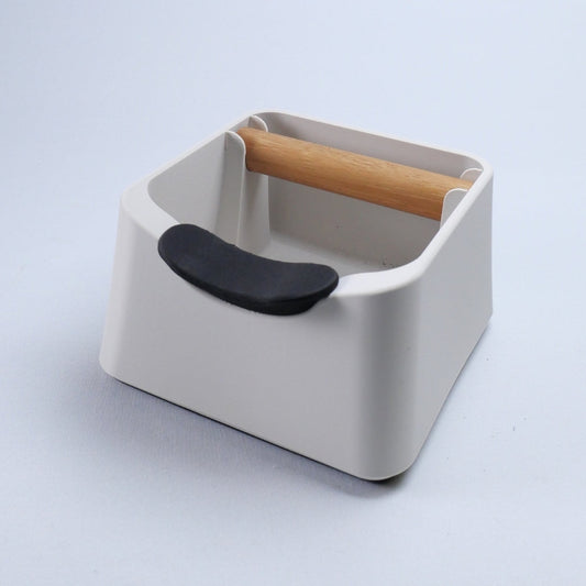 The Pod 3-in-1 Espresso Knock Box with Portafilter Stand & Oak Wood Knock Bar KNOCDIC®