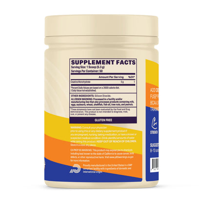 Podium Nutrition Solos Creatine Monohydrate – 50 Servings, Unflavored | Boost Athletic Performance