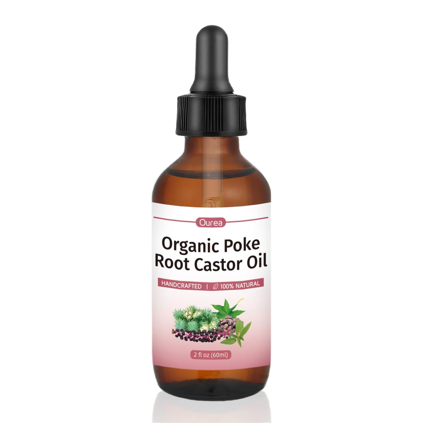 Organic Poke Root Castor Oil – 2 fl oz | Lymphatic Support & Women’s Health