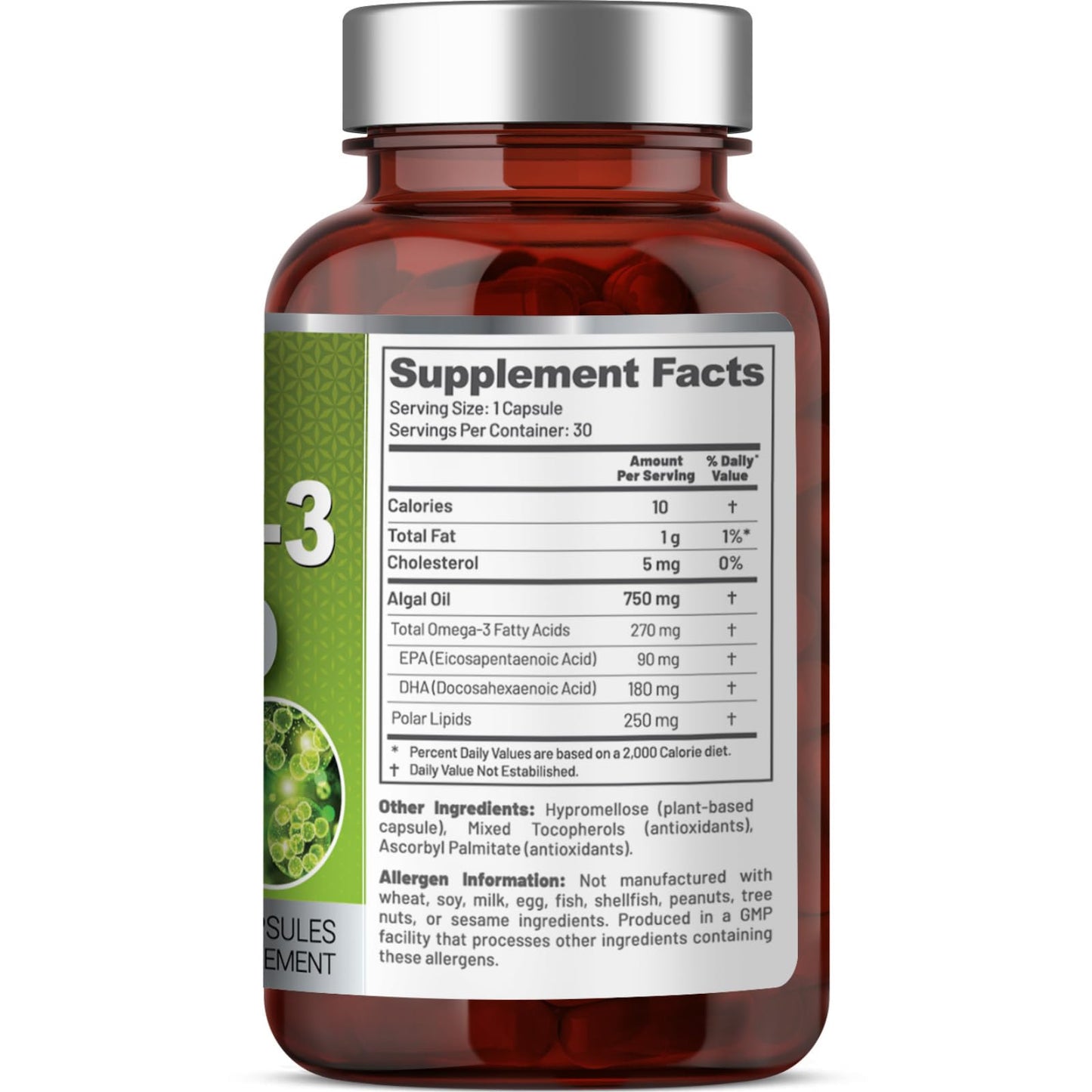 EAT INTACT Vegan Omega-3 from Algae Oil – Unconcentrated EPA/DHA