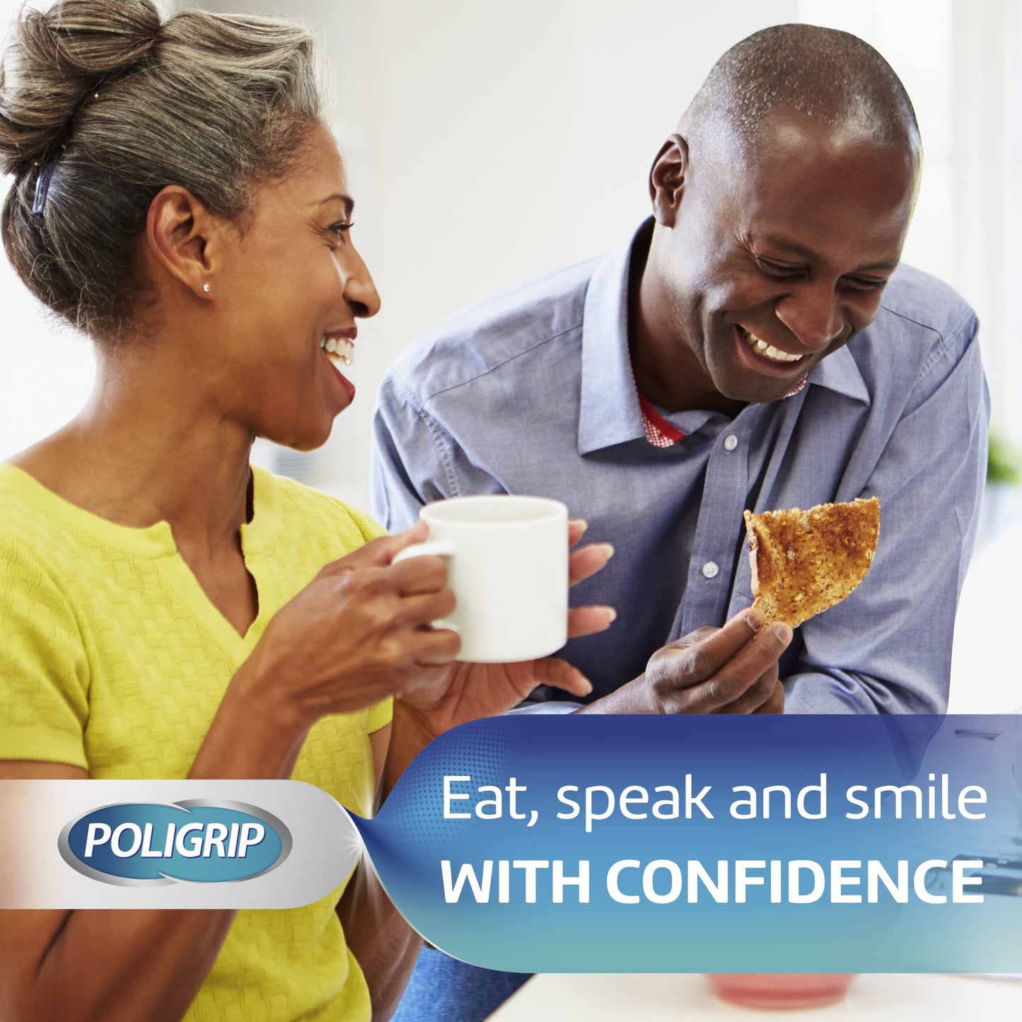Poligrip Flavour Free Denture Adhesive Cream 40g – Strong All-Day Hold (Zinc-Free)